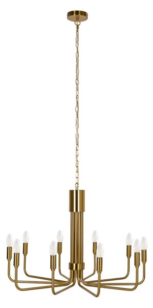 Lampadari Lindby, Elanova, dimmerabile, Dorato / Ottone, Soggiorno, Metallo, Antico