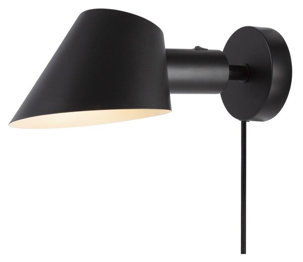 Applique da parete DFTP by Nordlux, Stay Short, Nero, Camera da letto, Metallo, Design