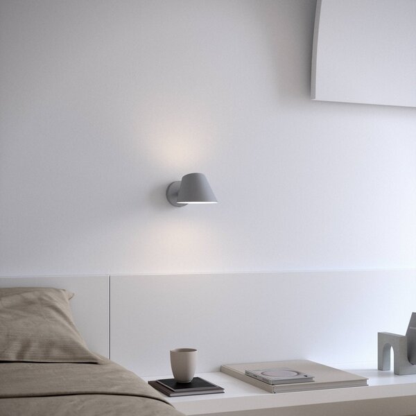 Applique da parete DFTP by Nordlux, Stay Short, Grigio, Camera da letto, Metallo, Design