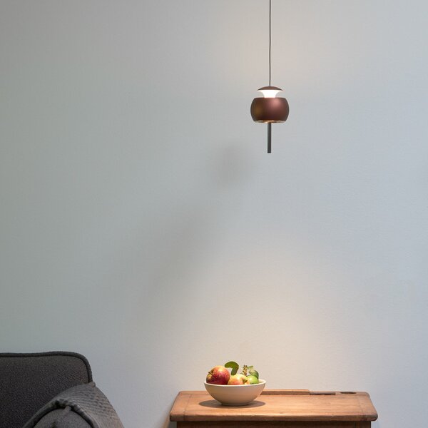 Lampada a sospensione LOOM DESIGN, Parachute, dimmerabile, Marrone / Ruggine, Soggiorno, Alluminio, Design