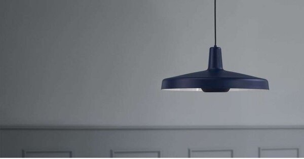 Lampada a sospensione GRUPA, Blu, Sala da pranzo, Alluminio, Vintage