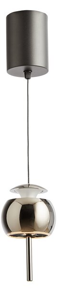 Lampada a sospensione LOOM DESIGN, Parachute, dimmerabile, Nero, Soggiorno, Alluminio, Design