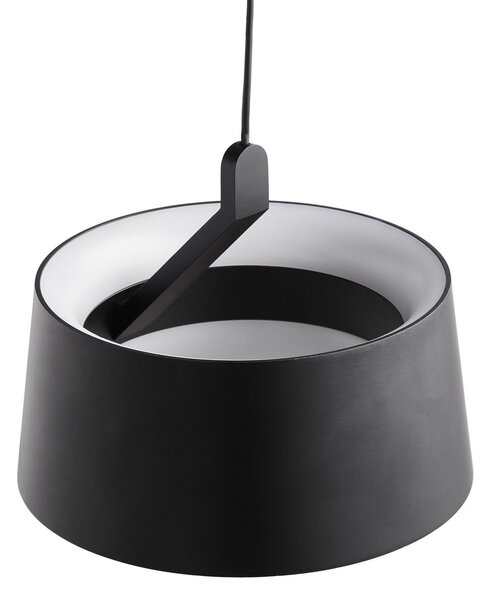 Lampada a sospensione LOOM DESIGN, Cookie, dimmerabile, Nero, Soggiorno, Alluminio, Moderno