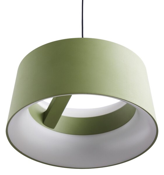 Lampada a sospensione LOOM DESIGN, Cookie, dimmerabile, Verde, Soggiorno, Alluminio, Moderno