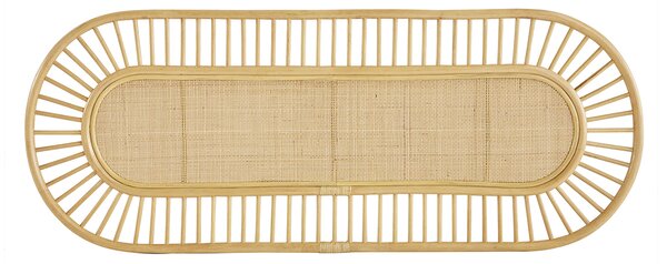 Testata letto in rattan naturale e motivo a intreccio L165 cm BOW