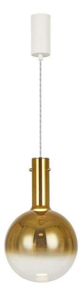 Lampada a sospensione LOOM DESIGN, dimmerabile, Dorato / Ottone, Soggiorno, Vetro