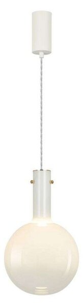 Lampada a sospensione LOOM DESIGN, dimmerabile, Bianco, Soggiorno, Vetro