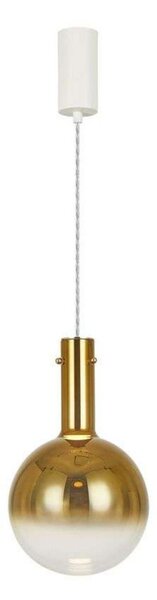 Lampada a sospensione LOOM DESIGN, dimmerabile, Dorato / Ottone, Soggiorno, Vetro