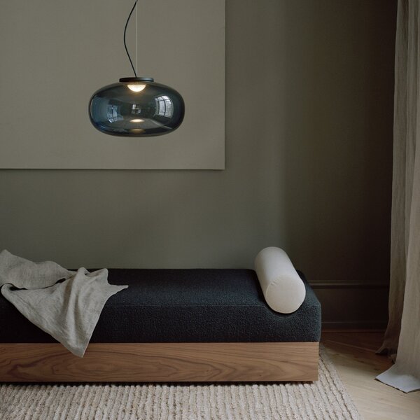Lampada a sospensione New Works, Karl-Johan Large, Grigio, Soggiorno, Vetro, Design