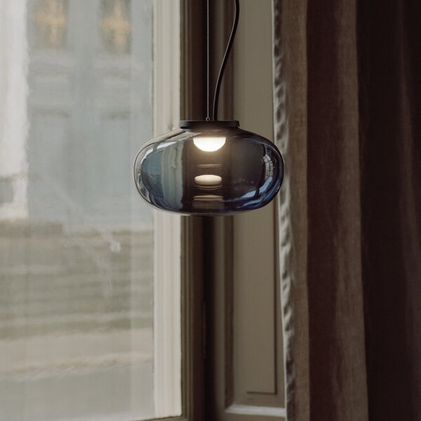Lampada a sospensione New Works, Karl-Johan Small, Nero, Soggiorno, Vetro, Design