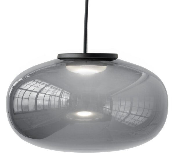 Lampada a sospensione New Works, Karl-Johan Large, Grigio, Soggiorno, Vetro, Design
