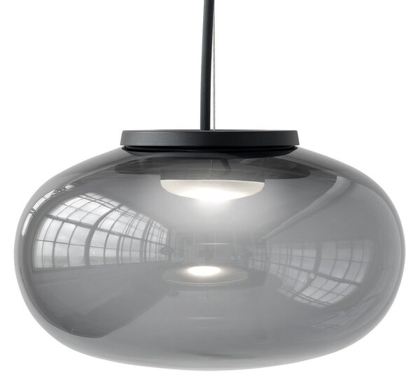 Lampada a sospensione New Works, Karl-Johan Small, Nero, Soggiorno, Vetro, Design