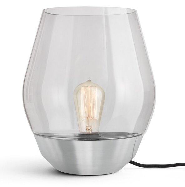 Lampade da tavolo New Works, Bowl, Grigio, Soggiorno, Metallo, Design