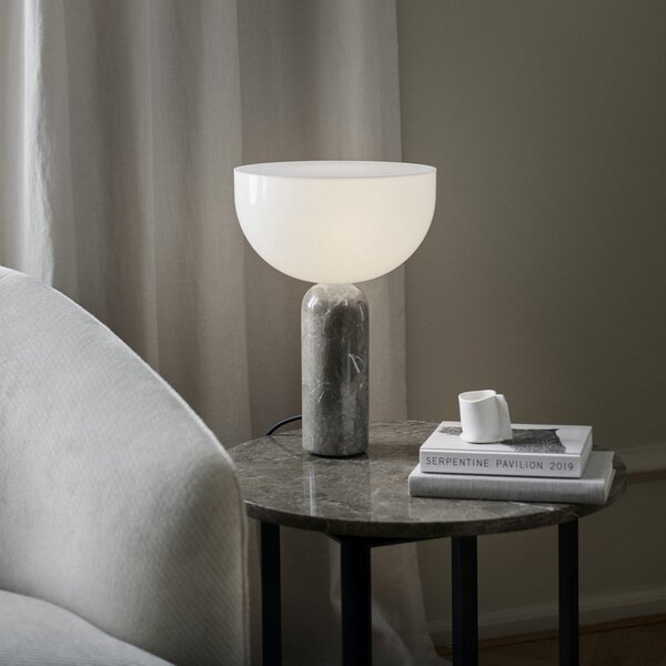 Lampade da tavolo New Works, Kizu Small, Grigio, Soggiorno, Pietra, Design
