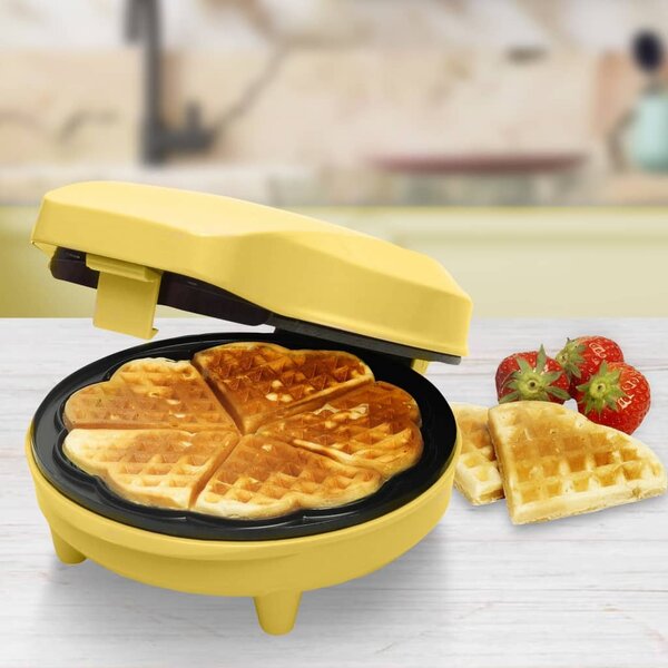 Bestron Piastra per Waffle a Forma di Cuore AWM700CO 700 W Nera e