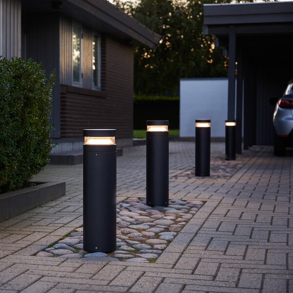Lampade da esterno LOOM DESIGN, Baldur, Nero, Alluminio, Moderno
