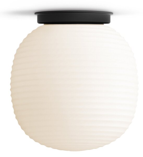 Plafoniera New Works, Lantern Medium, dimmerabile, Bianco, Soggiorno, Vetro, Design