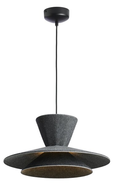 Lampada a sospensione LOOM DESIGN, Morphic, dimmerabile, Nero, Soggiorno, Tessuto / Tessile, Moderno