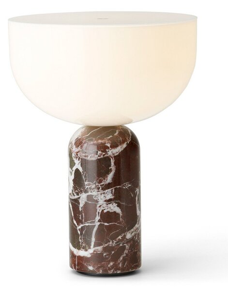 Lampade da tavolo New Works, Kizu Portable, dimmerabile, Rosso, Soggiorno, Marmo, Design