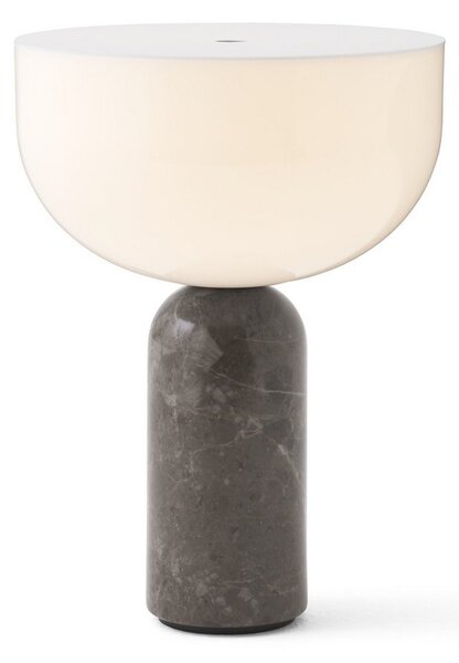 Lampade da tavolo New Works, Kizu Portable, dimmerabile, Grigio, Soggiorno, Marmo, Design