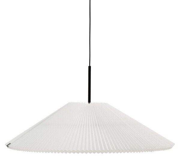Lampada a sospensione New Works, Nebra, dimmerabile, Bianco, Soggiorno, Tessuto / Tessile, Design
