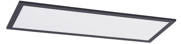 Plafoniera Lindby, Nelios, Nero, Cucina, Plastica, Moderno