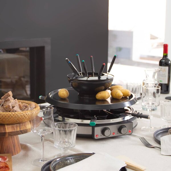 Livoo Griglia per Raclette 6 Persone 800 W Nera