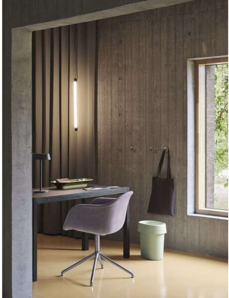 Lampada a sospensione Muuto, dimmerabile, Nero, Sala da pranzo, Alluminio