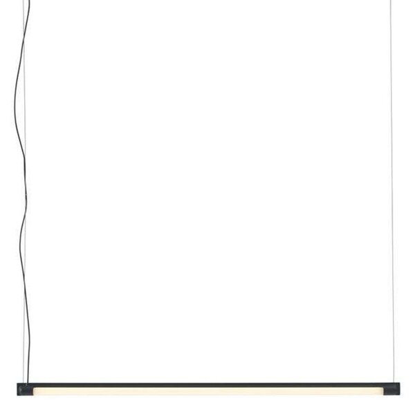 Lampada a sospensione Muuto, dimmerabile, Nero, Sala da pranzo, Alluminio