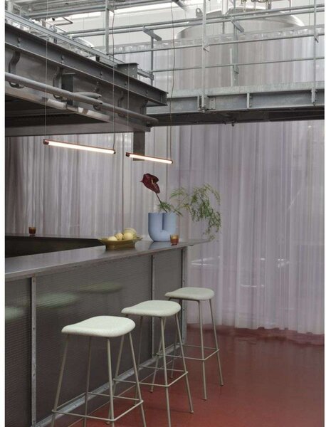 Lampada a sospensione Muuto, dimmerabile, Rosso, Sala da pranzo, Alluminio