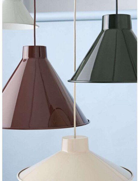 Lampada a sospensione Muuto, Rosso, Sala da pranzo, Metallo, Design
