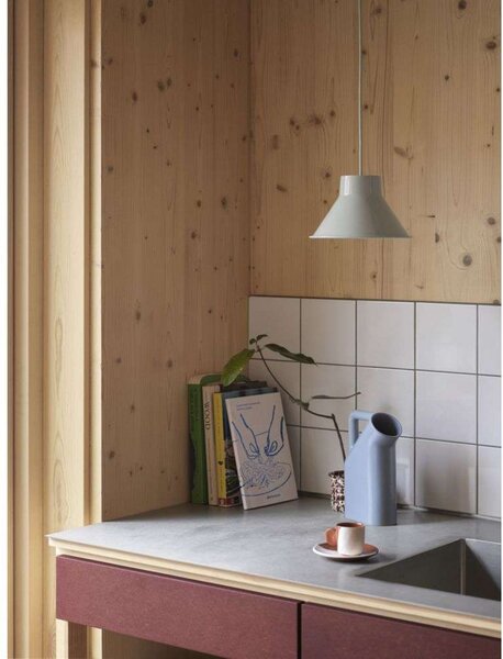 Lampada a sospensione Muuto, Grigio, Sala da pranzo, Metallo, Design