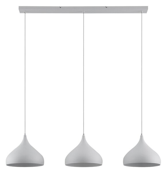 Lampada a sospensione Lindby, Elamira, dimmerabile, Bianco, Soggiorno, Metallo, Moderno