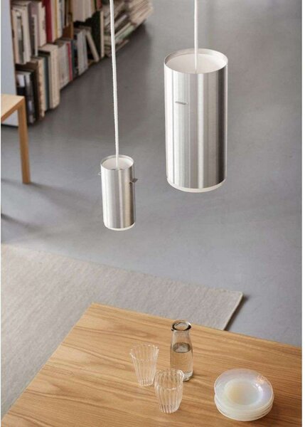 Lampada a sospensione Moebe, Metallizzato, Soggiorno, Alluminio