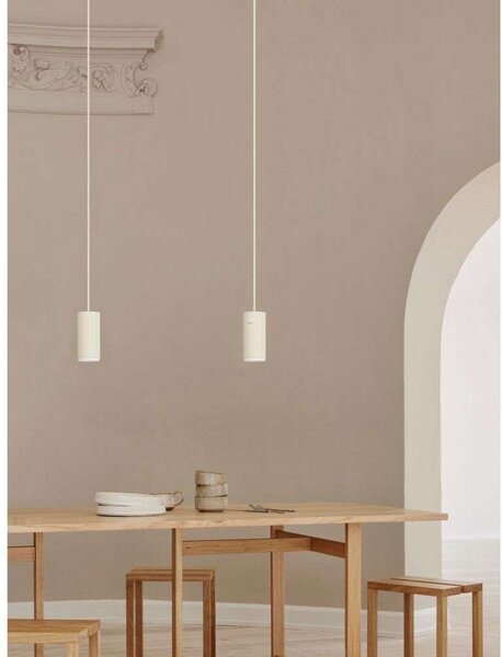 Lampada a sospensione Moebe, Beige, Soggiorno, Alluminio