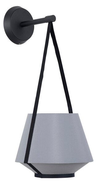 Applique da parete Forestier, Carrie XS, dimmerabile, Grigio, Soggiorno, Tessuto / Tessile, Design