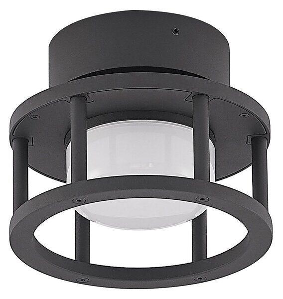 Lampade da esterno Lucande, Berenike, dimmerabile, Grigio, Balcone, Alluminio, Moderno