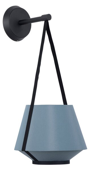 Applique da parete Forestier, Carrie XS, dimmerabile, Blu, Soggiorno, Tessuto / Tessile, Design