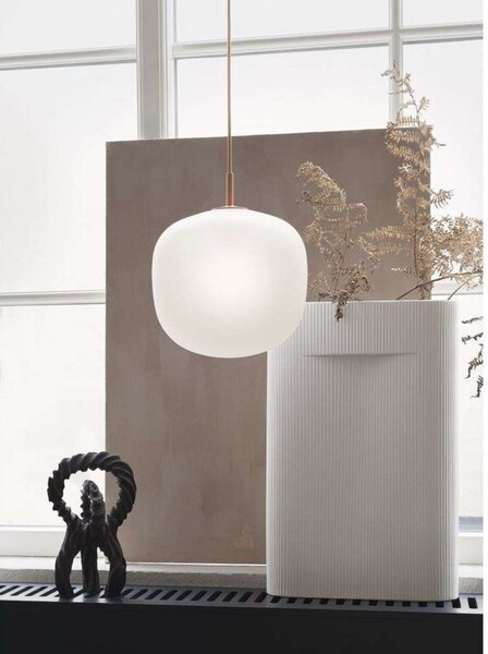 Lampada a sospensione Muuto, Arancione, Soggiorno, Vetro