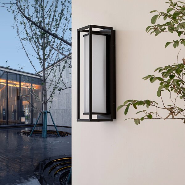 Lampade da esterno Lucande, Banetti, Nero, Balcone, Plastica, Moderno