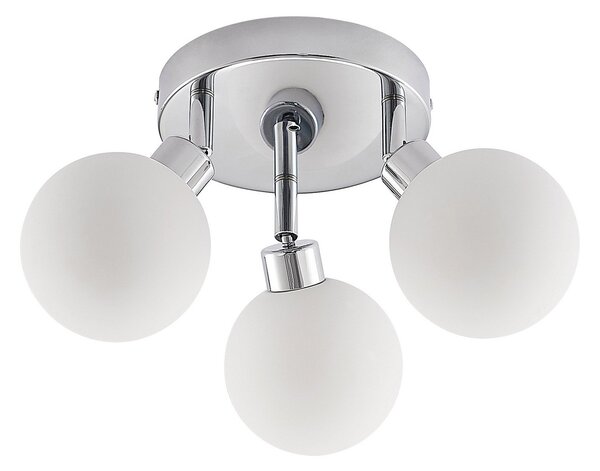 Plafoniera Lindby, Zaniba, dimmerabile, Metallizzato, Soggiorno, Metallo, Moderno