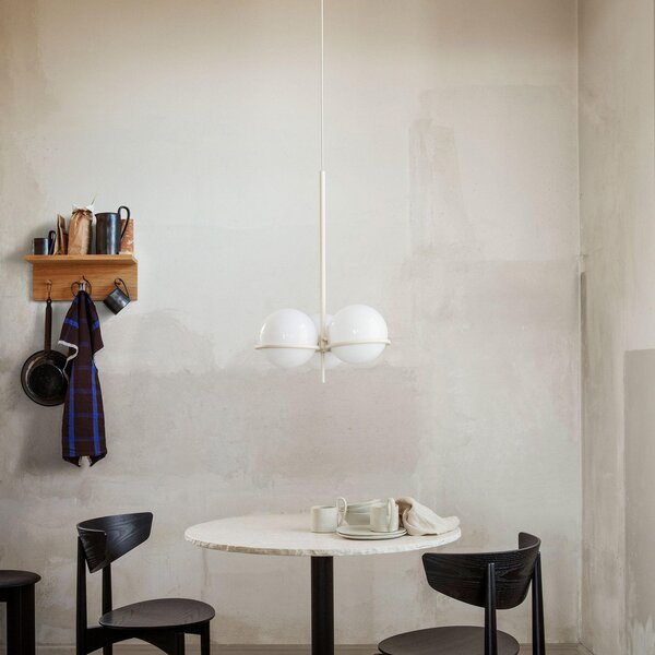 Lampadari ferm LIVING, Era, dimmerabile, Beige, Soggiorno, Vetro, Design