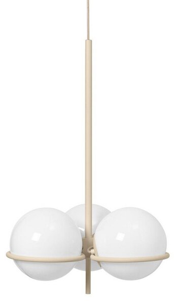 Lampadari ferm LIVING, Era, dimmerabile, Beige, Soggiorno, Vetro, Design