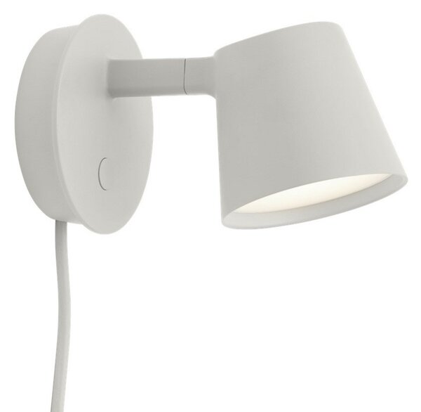 Applique da parete Muuto, dimmerabile, Grigio, Soggiorno, Alluminio