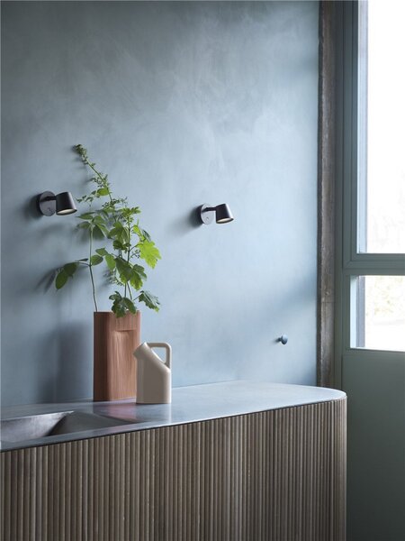 Applique da parete Muuto, dimmerabile, Grigio, Soggiorno, Alluminio