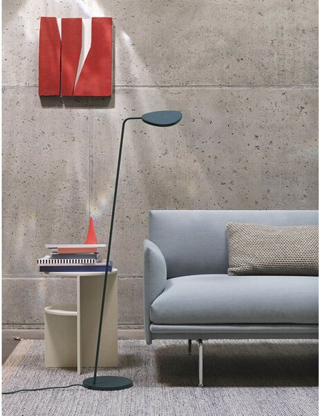 Lampada da terra Muuto, dimmerabile, Marrone / Ruggine, Soggiorno, Alluminio