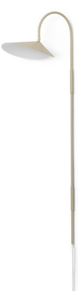 Applique da parete ferm LIVING, Arum Swivel Tall, Beige, Soggiorno, Metallo, Design