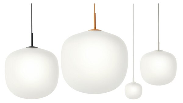 Lampada a sospensione Muuto, Bianco, Sala da pranzo, Vetro