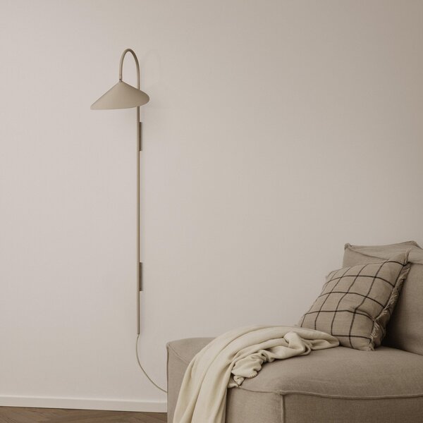 Applique da parete ferm LIVING, Arum Swivel Tall, Beige, Soggiorno, Metallo, Design