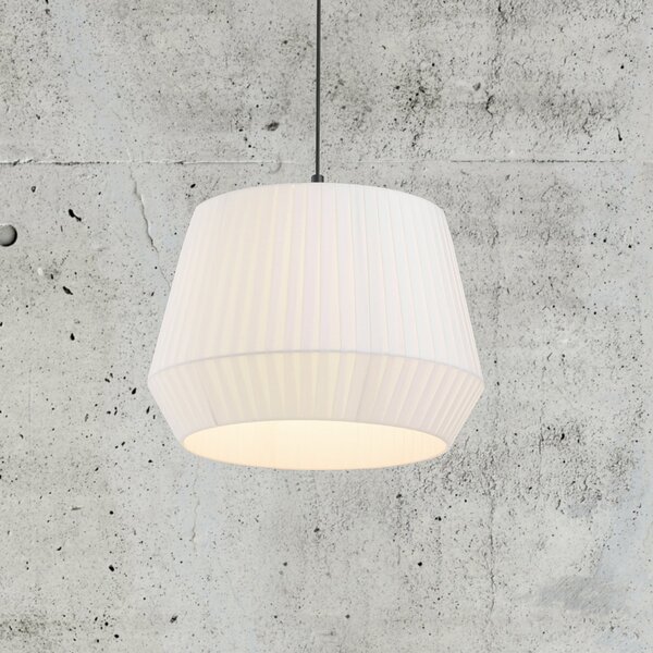 Lampada a sospensione Nordlux, Dicte, dimmerabile, Bianco, Soggiorno, Tessuto / Tessile, Scandinavo